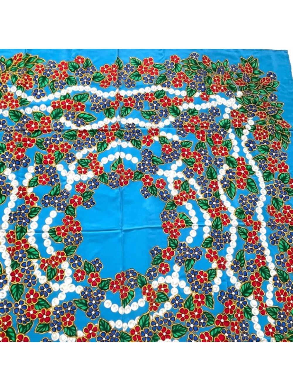 Chanel Large Scarf Silk Pattern Multicolor - Picture 6 of 12
